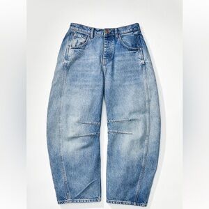 NWT Free People We The Free Good Luck Mid-Rise Barrel Jean Size 30 Short